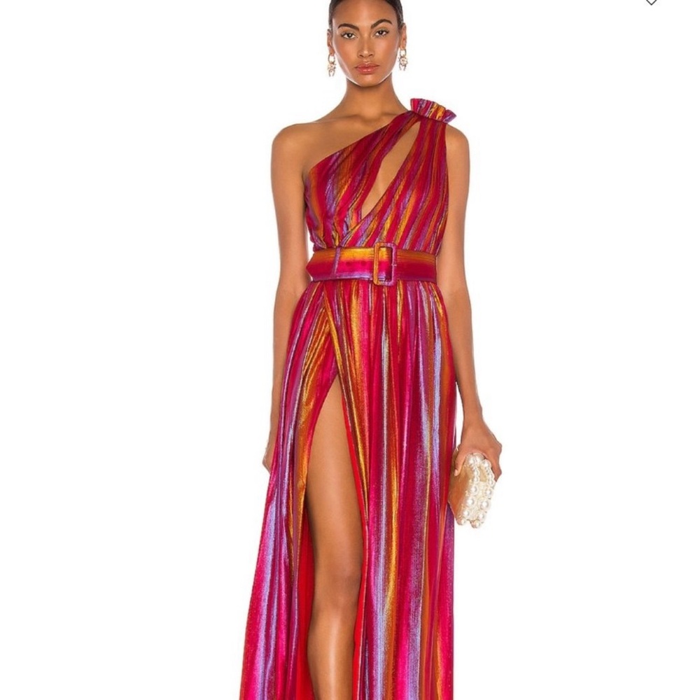 Retrofete Gown Andrea Dress, Small, Color rainbow